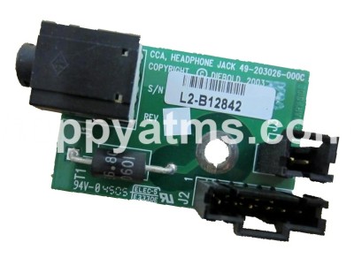 Diebold CCA,STEREO HEADPHONE JACK PN: 49-203026-000C, 49203026000C