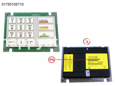 Wincor Nixdorf Keyboard V5 EPP USA Wells Fargo -PC PN: 01750105710, 1750105710