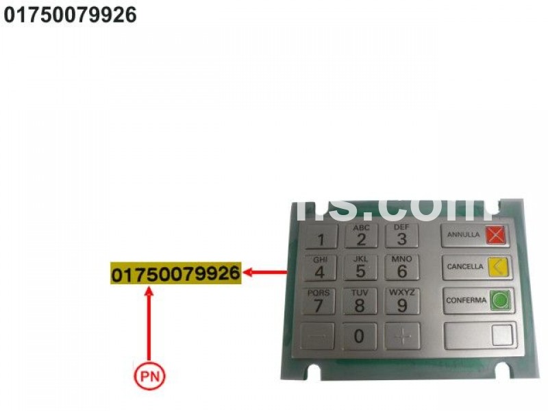 Wincor Nixdorf KEYBOARD V5 EPP ITALY CES PN: 01750079926, 1750079926 Keyboards image