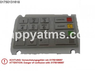 Wincor Nixdorf Keyboard V5 EPP USA CES. PCI PN: 01750131618, 1750131618