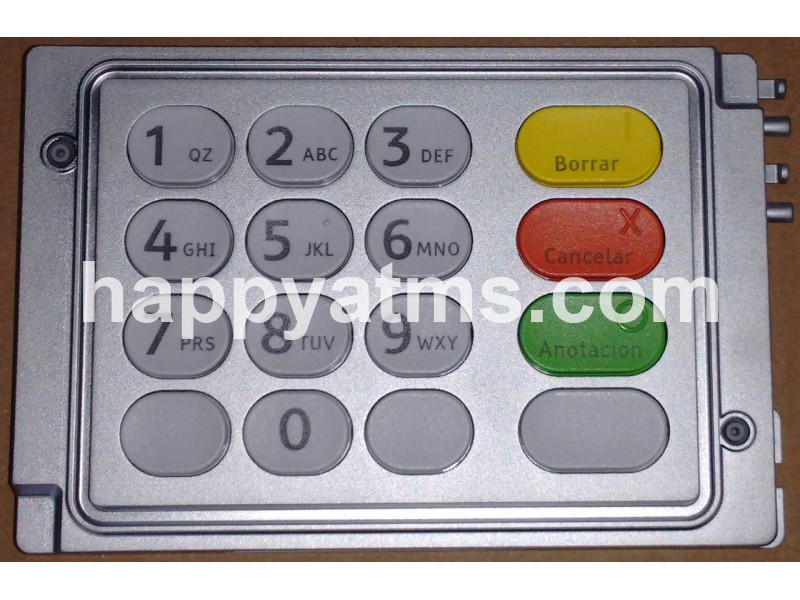 AS NEW NCR 66XX UEPP KEYBOARD SPANISH POLY INTL PN: 445-0745418, 4450745418 Keyboards image