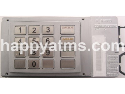 NCR EPP BAPE KEYBOARD SPANISH METAL PN: 445-0701614, 4450701614 Keyboards image