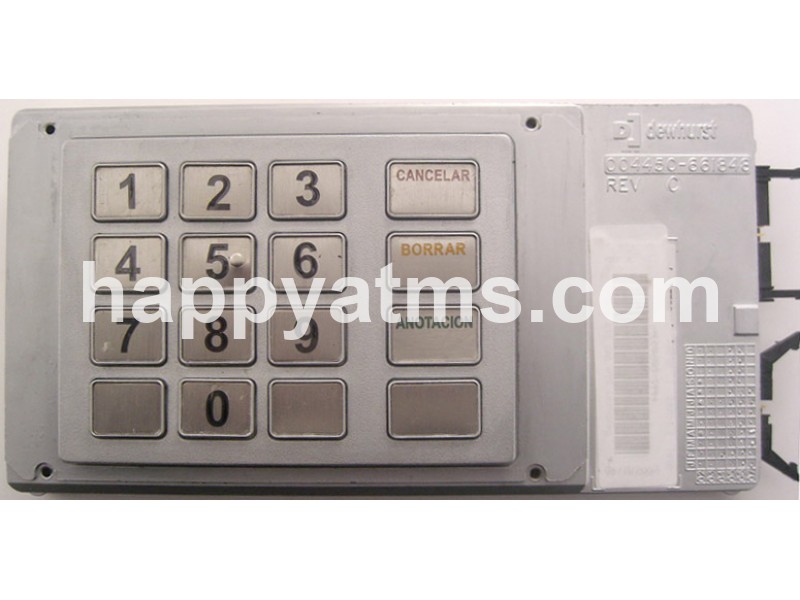 NCR EPP BAPE KEYBOARD SPANISH METAL PN: 445-0701614, 4450701614 Keyboards image