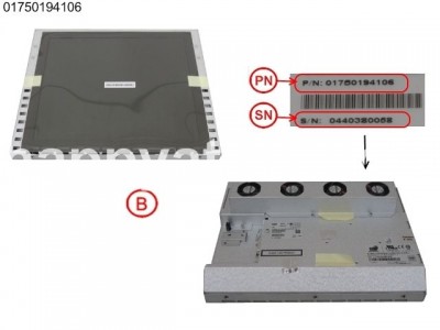 Wincor Nixdorf Monitor 12" TFT LED Highbright DVI V2 PN: 01750194106, 1750194106