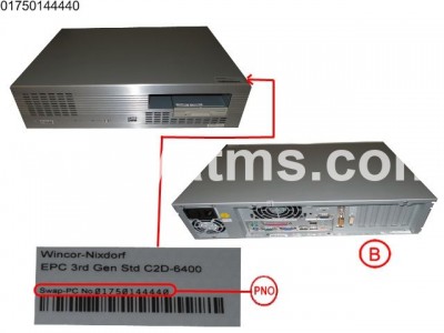 Wincor Nixdorf EPC 3RD GEN STD C2D-6400 PN: 01750144440, 1750144440 PC Core image