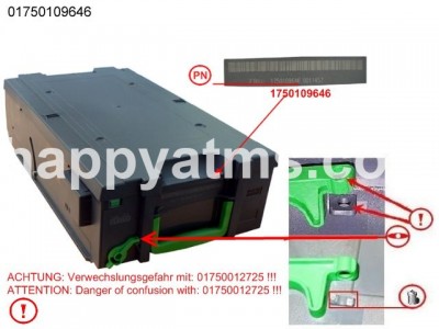 Wincor Nixdorf CASH CASSETTE CMD-V4 PN: 01750109646, 1750109646 Cassettes image