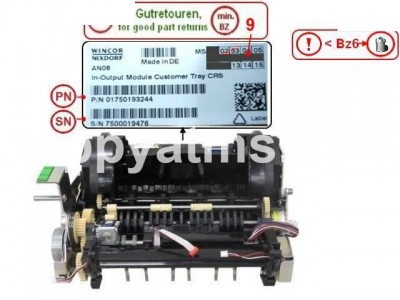Wincor Nixdorf ATM CINEO In-Output Module Customer Tray CRS PN: 01750193244, 1750193244
