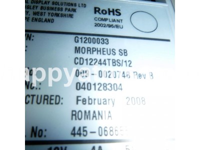 NCR 12.1 INCH LCD DISPLAY XGA STD PN: 009-0020748, 90020748, 0090020748 Displays image