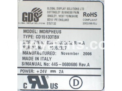 NCR DISPLAY - COLOUR STANDARD BRIGHTNESS 15 INCH UNIVE PN: 009-0022632, 90022632, 0090022632 Displays image