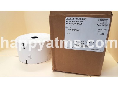 Diebold THERMAL PAPER 1 X ROLL 80MM BLACK THERMAL REC PN: 00051505000A, 51505000A, 00051505000A Printers image
