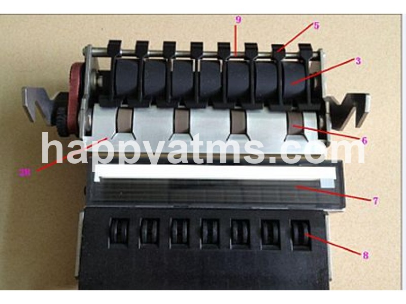 AS NEW Wincor Nixdorf CCE LINE-XSA rubber shaft (SPARE PART 06) 1750195517 Wincor Nixdorf CCE LINE-XSA CCDM image