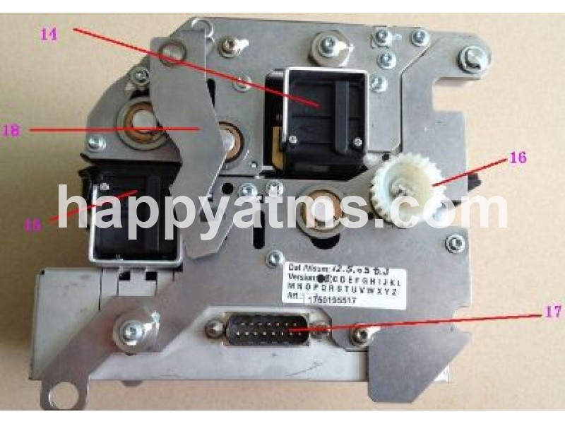 AS NEW Wincor Nixdorf CCE LINE-XSA guide (SPARE PART 13) 1750195517 Wincor Nixdorf CCE LINE-XSA CCDM image