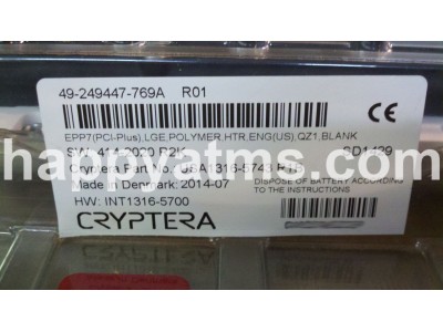 Diebold EPP7 PCI-Plus POLY HTR ENG QZ1 USB PN: 49-249447-769A, 49249447769A Keyboards image