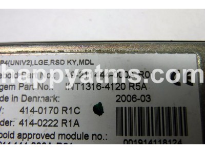 Diebold EPP4 UNIV2, LGE, RSD KY, MDL KEYBOARD PN: 49-211444-000A, 49211444000A Keyboards image