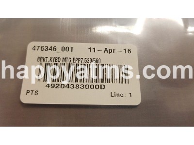 Diebold KEYBOARD BRAKET BRKT, KYBD MTG, EPP7 PN: 49-204383-000D, 49204383000D Keyboards image