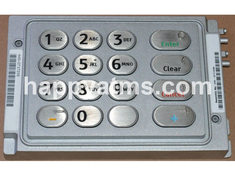 NCR UEPP ENGLISH STAINLESS PCI KEYBOARD PN: 445-0735605, 4450735605 Keyboards image