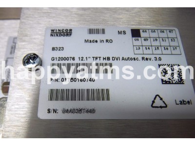 Wincor Nixdorf Monitor 12,1" TFT SuperHighBright DVI PN: 01750160740, 1750160740 Displays image