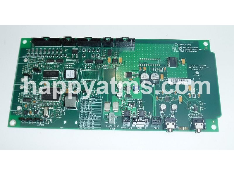 Diebold Opteva CCA, TCM3 PN: 49-201153-000D, 49201153000D Dispensers image