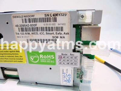 Diebold CD RDR,MTZ,TRK1/2/3,RD/WRT,HICO,ICC,STRP PN: 49-209542-000F, 49209542000F Card Readers image