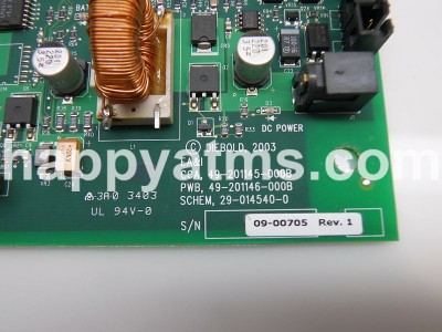 Diebold PCB CCA ENHANCED ALARM I/F PN: 49-201145-000B, 49201145000B Dispensers image