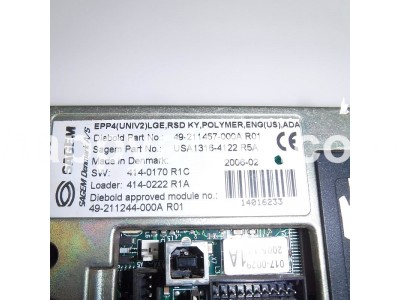 Diebold EPP4 (univ2) LGE, RSD KY, Polymer PN: 49-211457-000A, 49211457000A Keyboards image