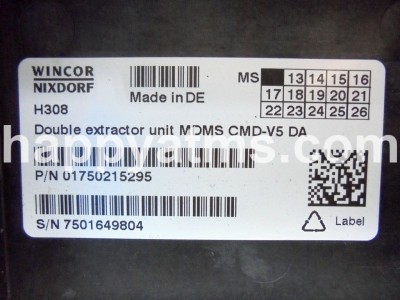 Wincor Nixdorf double extractor unit MDMS CMD-V5 DA PN: 01750215295, 1750215295 Dispensers image