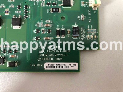Diebold CCA ENA PCB MAIN CONTROL BOARD PN: 49-221124-000B, 49221124000B Dispensers image