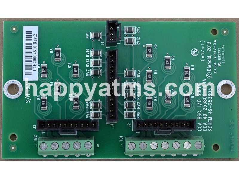 Diebold CCA BSC I/O SUPR PN: 49-253805-000A, 49253805000A Dispensers image