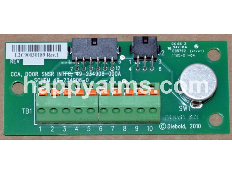 Diebold CCA DOOR SNSR INFC PN: 49-234908-000A, 49234908000A Other Parts image