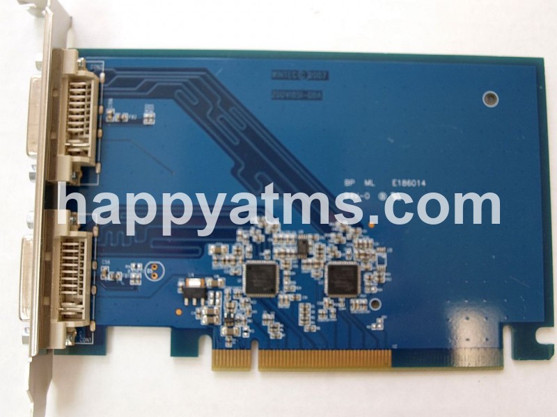 AS NEW Diebold PCI- E DUAL DVI VIDEO CARD PN: 39-017439-000A, 39017439000A PC Core image