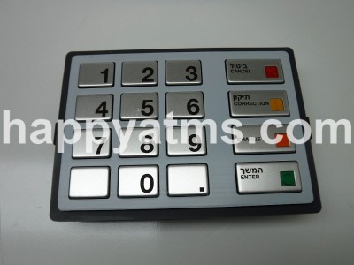 AS NEW Diebold EPP7,(BSC),LGE,ST STL, HTR, HEB, NUM, DEC PT, X, I,_,0 PN: 49-249440-732B, 49249440732B Keyboards image