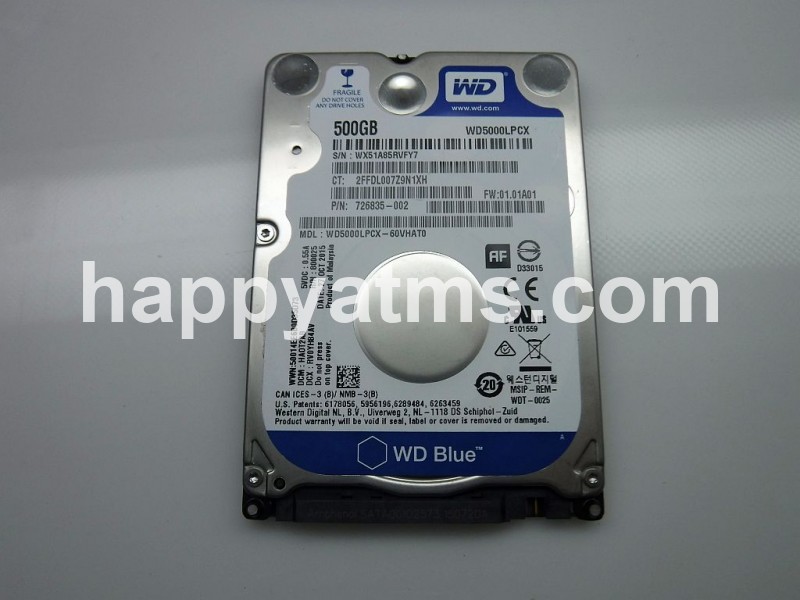 Western Digital 500GB 5.4K RPM SATA 7mm PN: WD5000LPCX-60VHAT0, WD5000LPCX60VHAT0 PC Core image