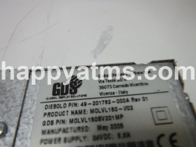 Diebold CUSTOMER TFT OPTEV PN: 49-201782-000A, 49201782000A Displays image