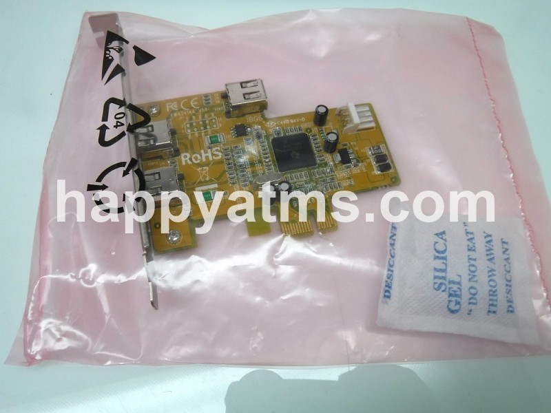 AS NEW Wincor Nixdorf Firewire Card PCIe x1 FWA2414A PN: 01750167156, 1750167156 PC Core image