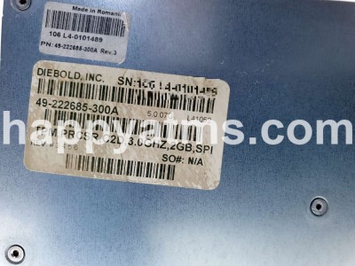 Diebold TPM, PRCSR,C2D,3.0GHZ, 2GB,SPI, SIERRA COMPUTER PN: 49-222685-300A, 49222685300A PC Core image