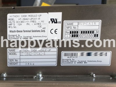 Diebold HITACHI-OMRON BCRM CASH MODULE UP UPCA-1 UPCA1 WUPCA1R PN: WUPCA1R Diebold ECRM / BCRM Enhanced Cash Recycling Machine image