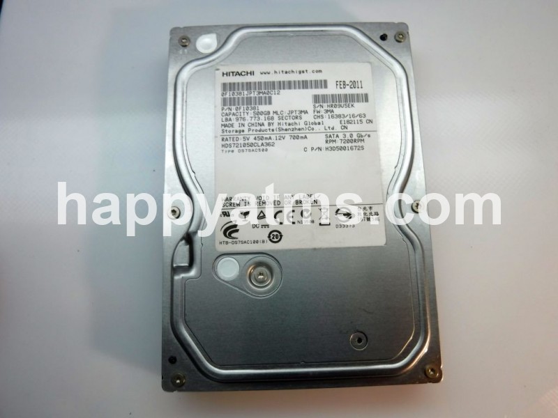 Hitachi 500GB 7200 RPM 16MB Cache SATA 3.0Gb/s PN: HDS721050CLA362, 721050CLA362 PC Core image