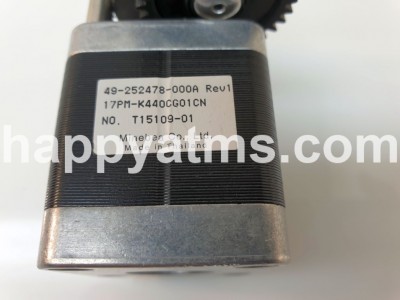 DIEBOLD MOT,STPR,PM,01.80 DEG,17X42MM,W/GEAR PN: 49-252478-000A, 49252478000A Deposit Modules image