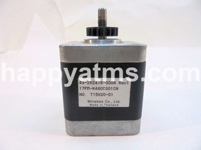 DIEBOLD MOT,STPR,PM,01.80 DEG,17X42MM,W/GEAR PN: 49-252478-000A, 49252478000A