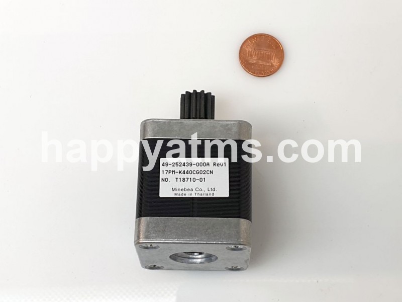 DIEBOLD MOT,STPR,PM,01.80 DEG,17X42MM,W/GEAR PN: 49-252439-000A, 49252439000A Deposit Modules image