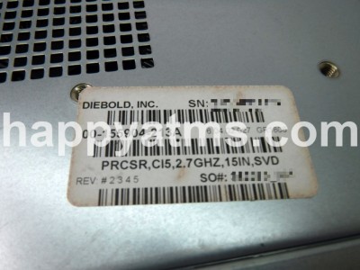 Diebold PRCSR, CI5, 2.7 GHZ, 15IN, SVD PN: 00-155904-213A, 155904213A, 00155904213A PC Core image