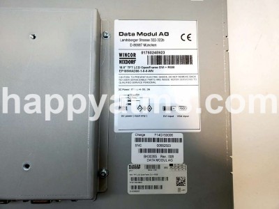 Wincor Nixdorf 18.5" LCD TFT Monitor Open Frame PN: 1750245923, 1750245923