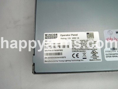 Wincor Nixdorf OP06 OPERATOR PANEL PN: 01750267652, 1750267652