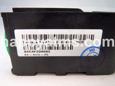 NCR S2 CARRIAGE FA PN: 445-0782430, 4450782430