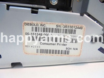 Diebold PRNTR, 1-SD THRM RCPT, 80MM, W/ LED PN: 49223836000C, 49-223836-000C image