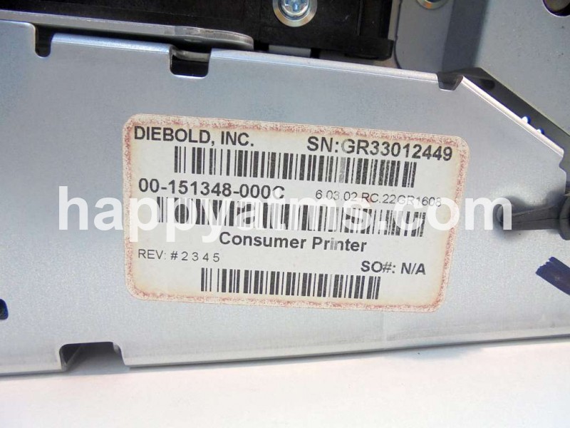 Diebold PRNTR, 1-SD THRM RCPT, 80MM, W/ LED PN: 49223836000C, 49-223836-000C image