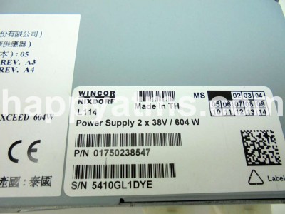 Wincor Nixdorf Power Supply 2x38V/604W PN: 01750238547, 1750238547