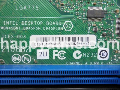 Intel INTEL DESKTOP BOARD LGA 775 PN: D945GNT, 945GNT
