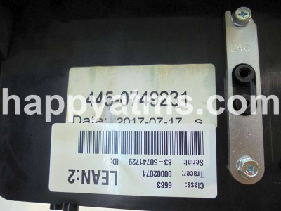 NCR FASCIA - SHELF ASSY (CASH CAM) PAINTED PN: 445-0749231, 4450749231