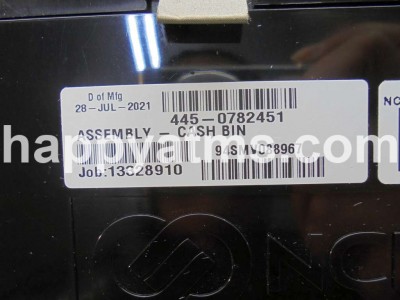 NCR ASSEMBLY CASH BIN PN: 445-0782451, 4450782451
